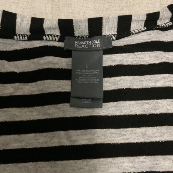 Kenneth Cole Reaction Striped Dress Size L - Picture 5 of 6
